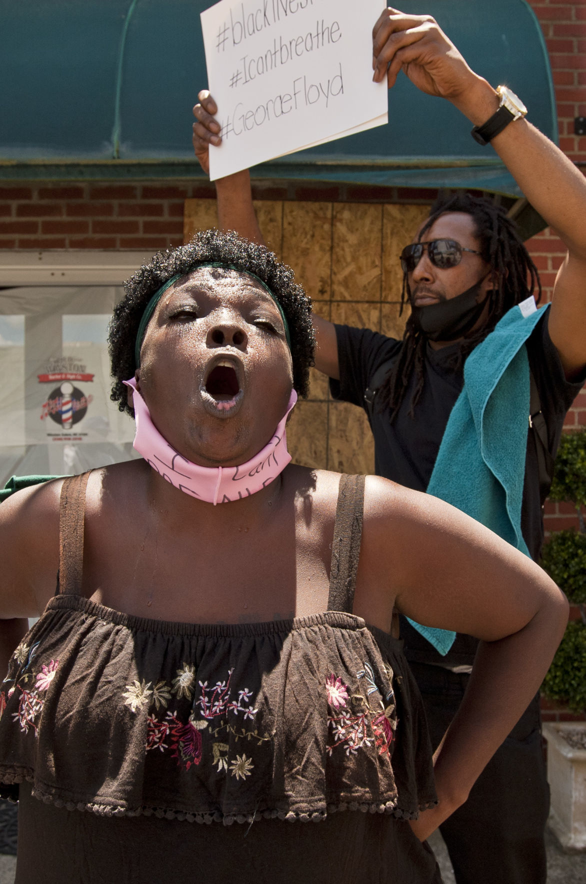 Barbershop protest